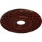 Ekena Millwork Robin Ceiling Medallion (Canopies up to 6 1/4"), 22 1/4"OD x 4 3/4"ID x 1 1/4"P, Brushed Mahogany CM22RBBMF - alternate 3
